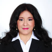 Katia Bustamante tiene el cargo de Supervisor en la empresa del risco reports